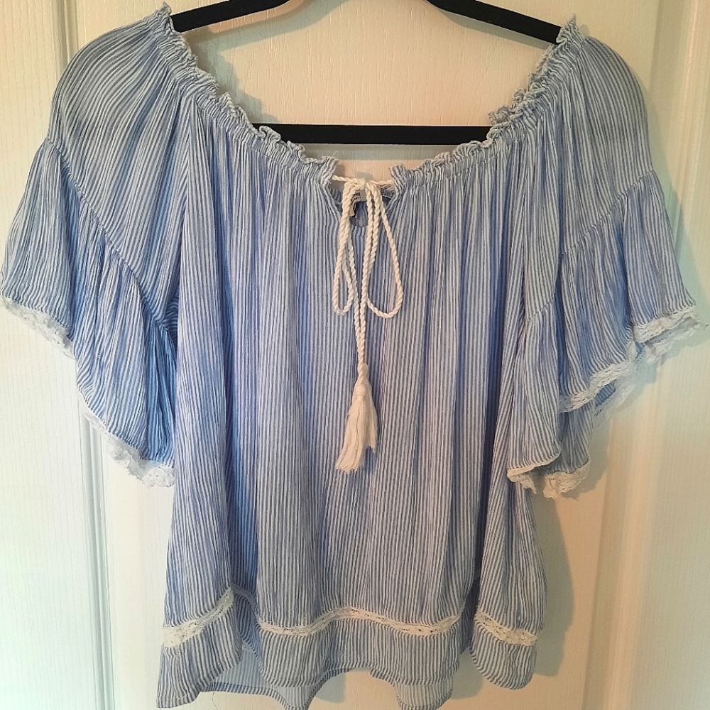 AE Boho Off Shoulder Top